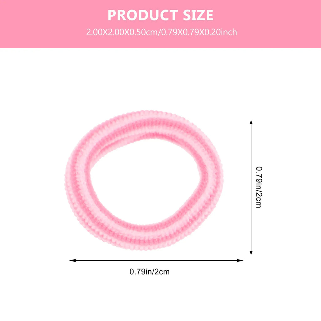 200-Pack Candy Color Kids Elastic Hair Ties & Ponytail Holders Kids Hair Ties QXL