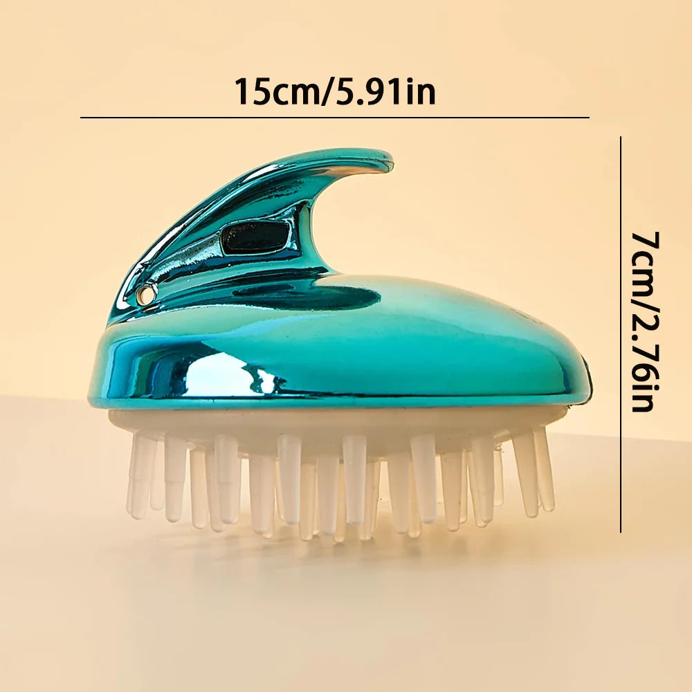 Blue Whale Scalp Massager Shampoo Brush | Silicone Bristles Scalp Massager Brush QXL