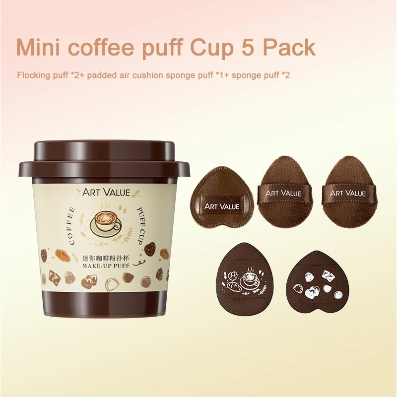 5-Pack Mini Finger Puff | Air Cushion Foundation Sponge Set Makeup Sponge Set QXL