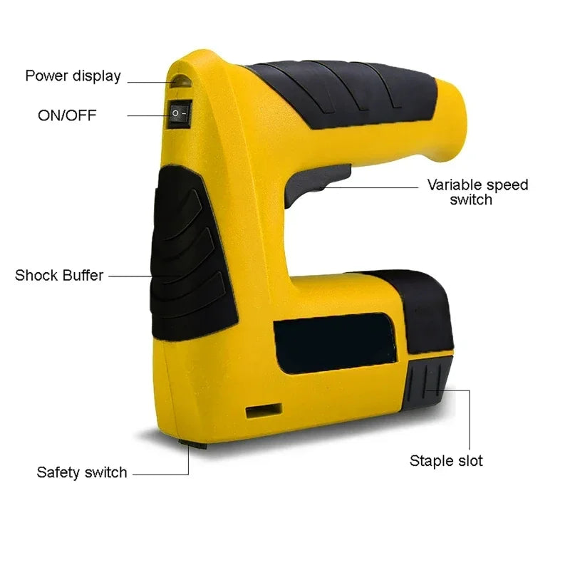 Dreamburgh USB Rechargeable Electric Staple Gun + 2500 Nails Electric Staple Gun QXL