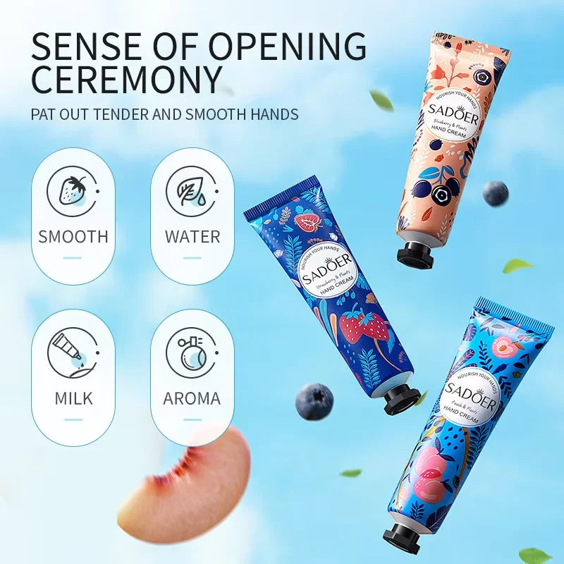 SADOER 5-Piece Travel Hand Cream Gift Set | 5 Fragrances Hand Cream Set QXL