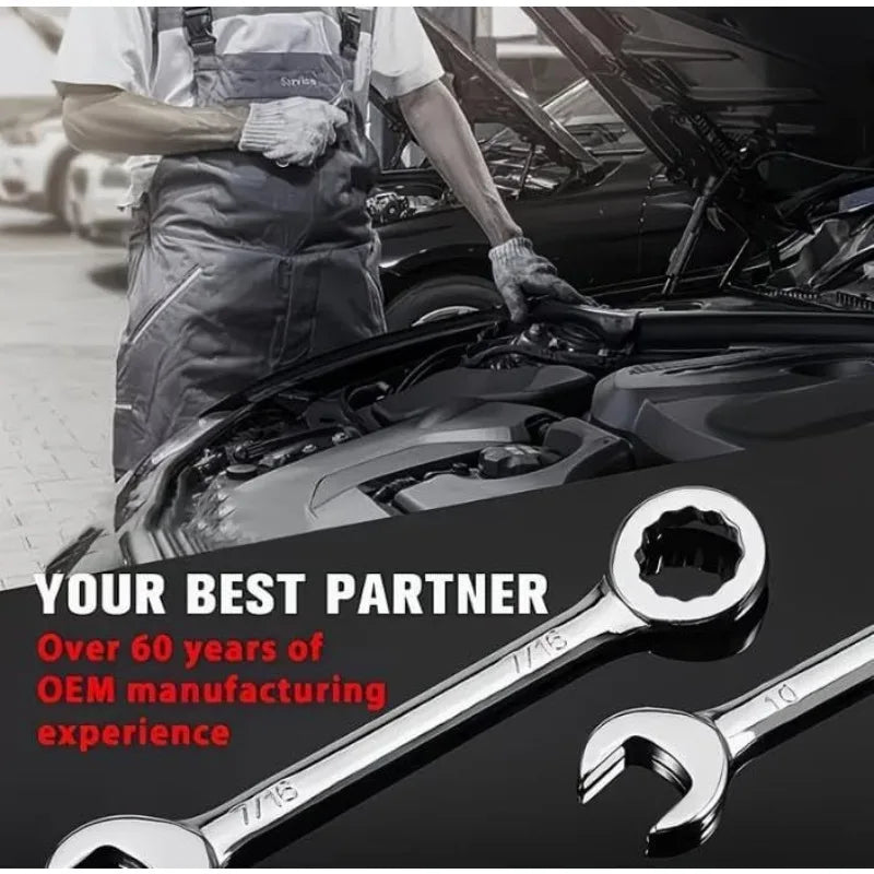 10-Piece Metric Mini Wrench Set 4–11mm | Carbon Steel Spanners Mini Wrench Set QXL