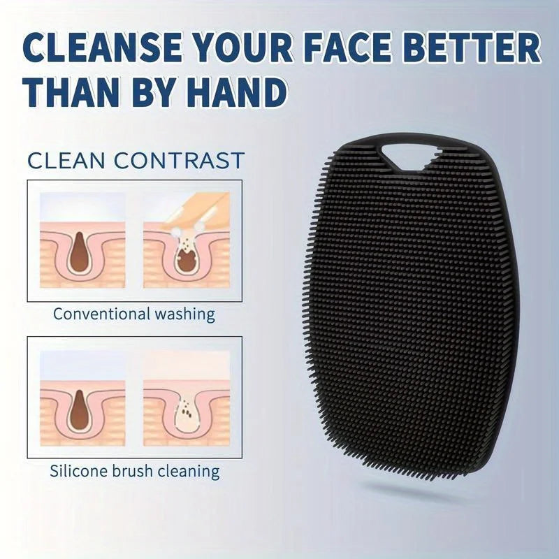 Soft Silicone Exfoliating Body Brush | Deep Cleanse & Massage Silicone Body Brush QXL