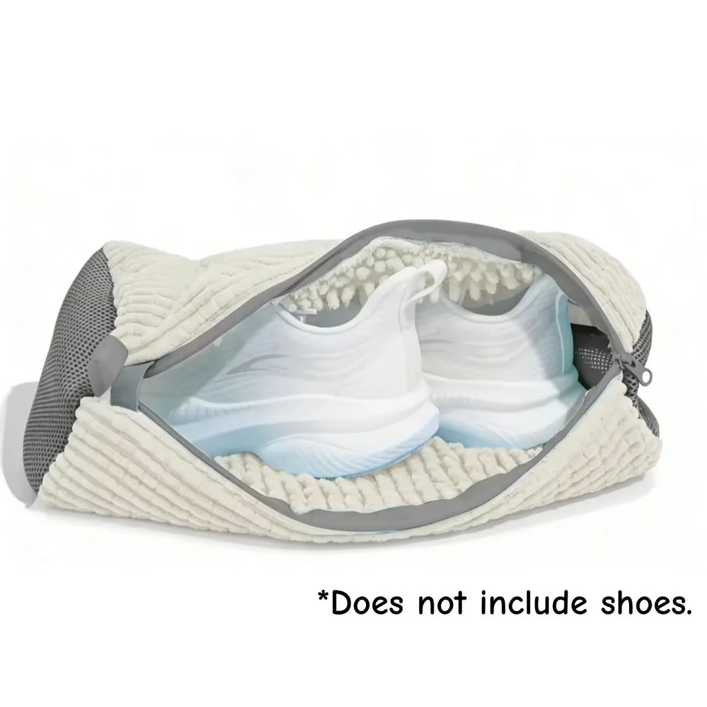 Padded Shoe Washing Bag | Machine Wash Laundry Protector Shoe Laundry Bag QXL white-1pcs