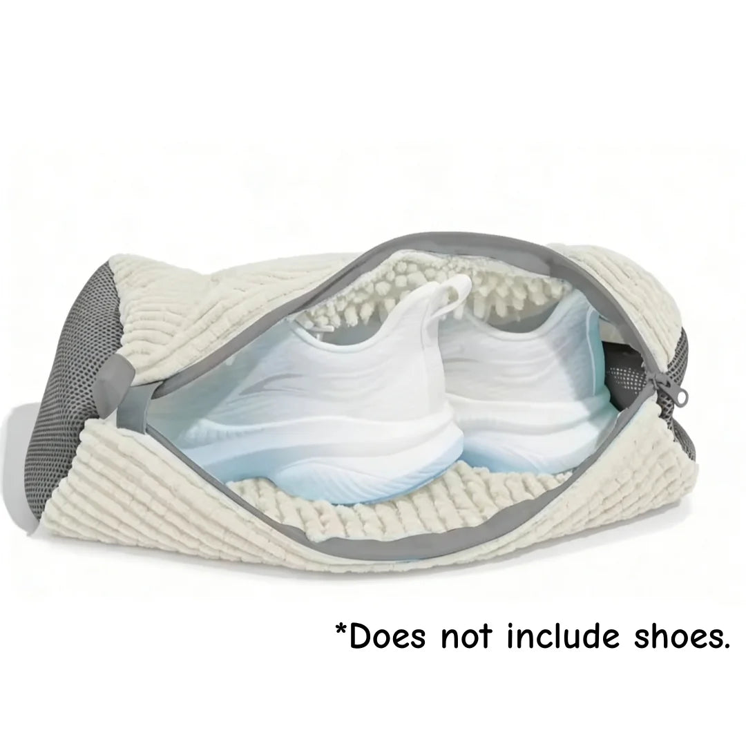 Padded Shoe Washing Bag | Machine Wash Laundry Protector Shoe Laundry Bag QXL white-1pcs