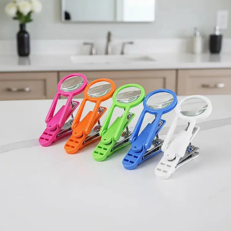 Magnifying Glass Nail Clipper | Anti-Splash Precision Tool Nail Clipper QXL