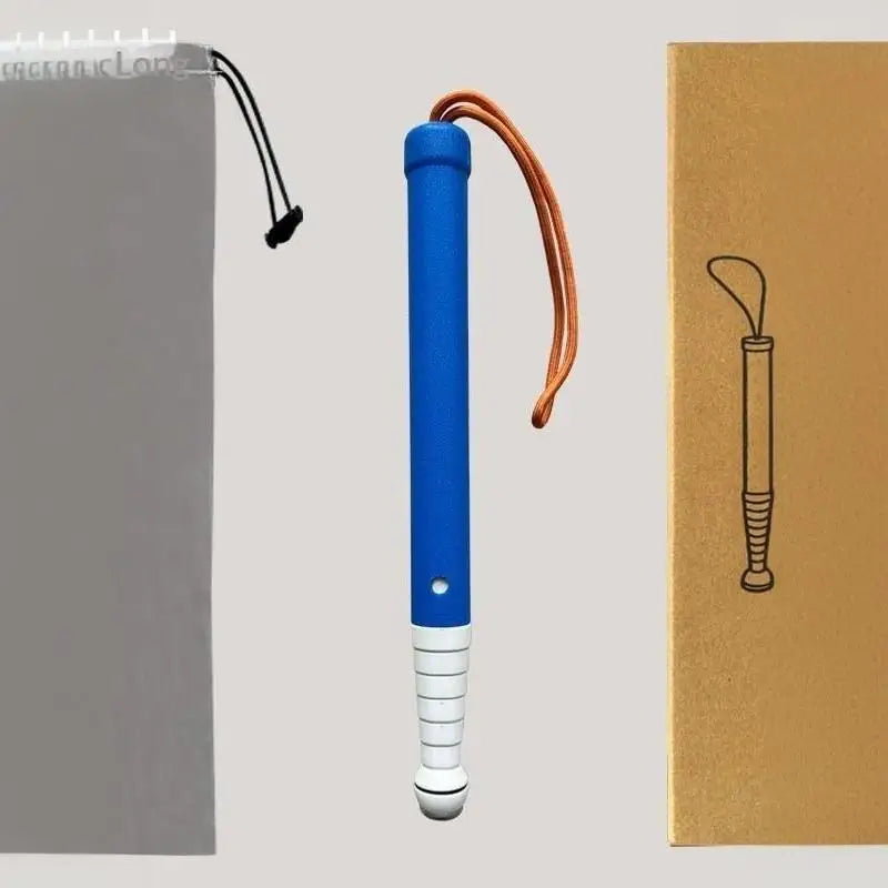 Foldable Titanium Blind Cane | Reflective Anti-Slip Walking Stick Foldable Mobility Cane QXL