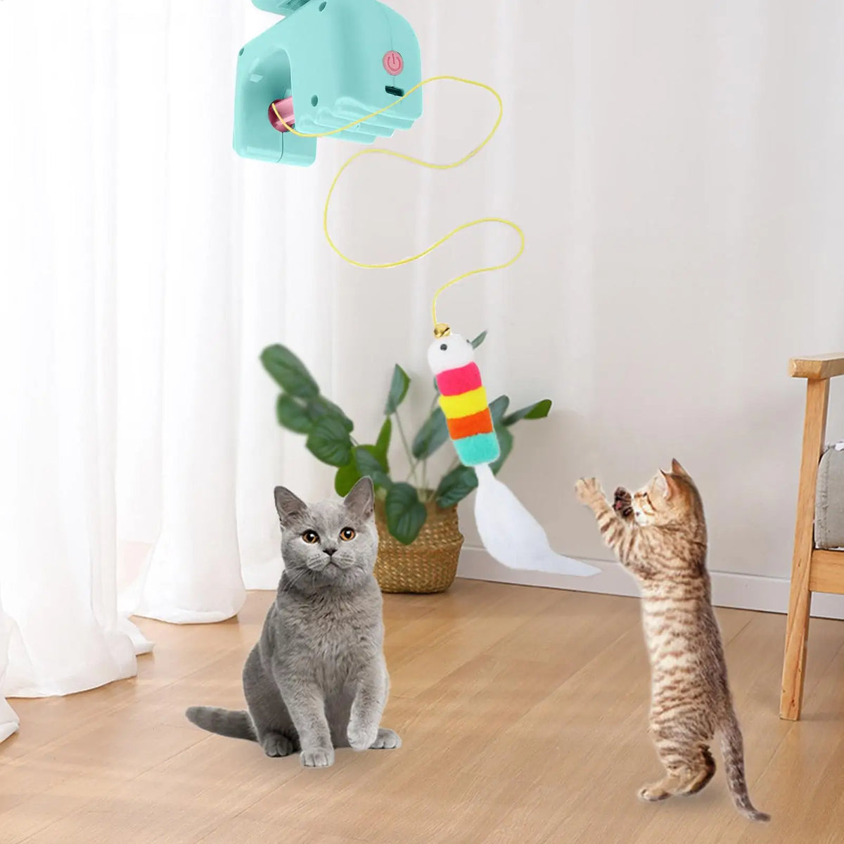 Electric Flying Bird Cat Toy | Door-Hang Interactive Hunt Toy Interactive Cat Toy QXL