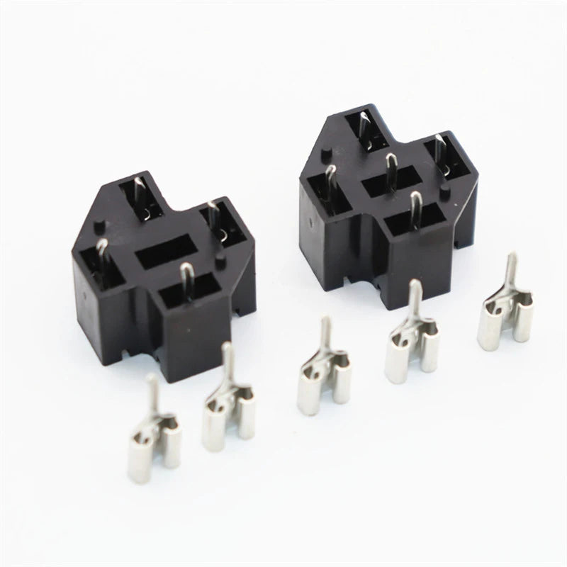 40A Automotive Relay Socket 4-Pin 5-Pin SPDT PCB Connector Relay Socket Adapter QXL