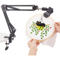 360° Embroidery Hoop Holder Table Stand Kit | Lap Clamp Embroidery Hoop Stand QXL AECH04-18746