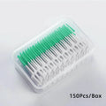 150/200-Pack Silicone Interdental Brushes | Adult Floss Picks Interdental Brush QXL M77 Green-150 Pcs