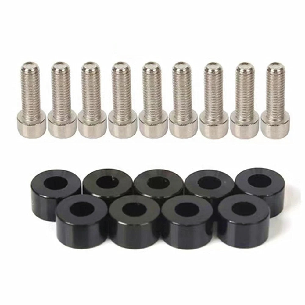 M8 Engine Bay Dress-Up Bolt & Spacer Kit – 9Pcs Aluminum Engine Bay Dress-Up Kit QXL black