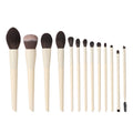 13-Piece Makeup Brush Set | Soft Bristles & Wooden Handles Makeup Brush Set QXL 13 pcs brush set