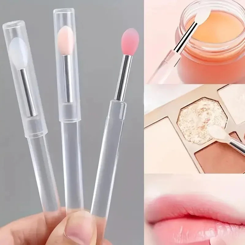 Silicone Lip Brush with Cover | Lipstick & Gloss Applicator Lip Brush Applicator QXL