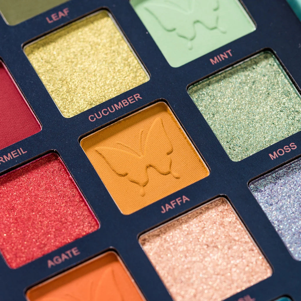 Beauty Glazed Butterfly 18-Color Eyeshadow Palette – Matte & Shimmer Eyeshadow Palette QXL