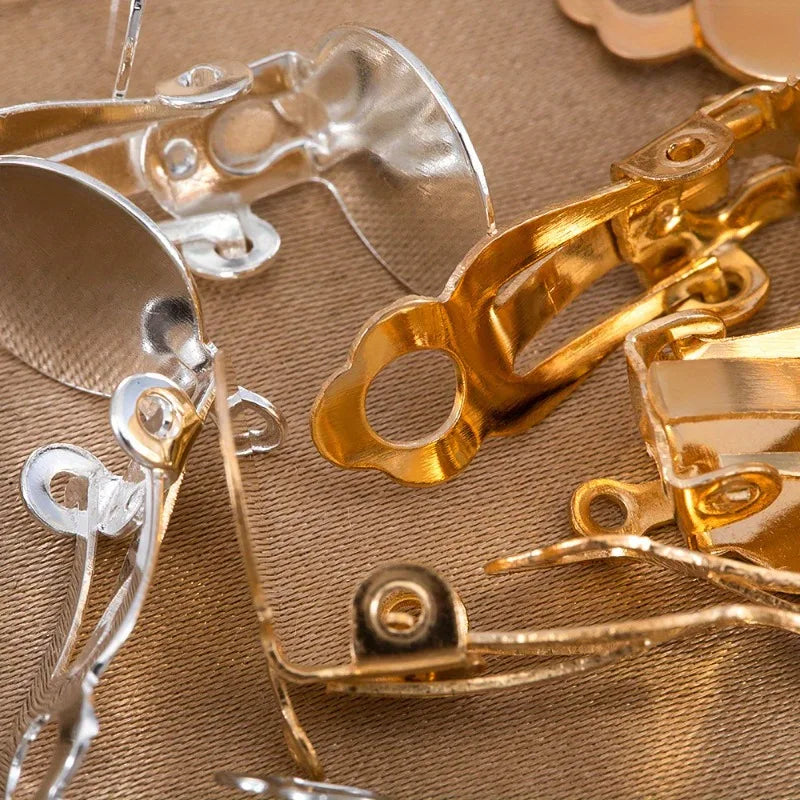 Frog-Shape Stainless Steel Clip-On Earring Bases | DIY Jewelry Earring Bases QXL