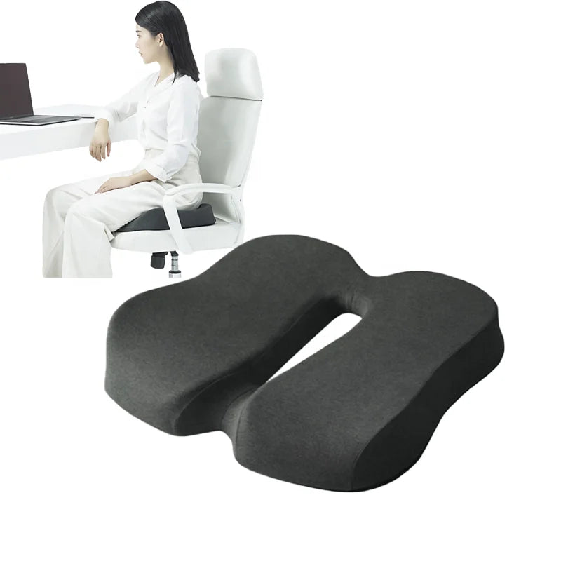 Memory Foam Seat Cushion | Ergonomic Sit Bone Support Memory Foam Cushion QXL