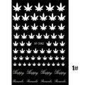 3D Holographic Leaf Nail Stickers | Self-Adhesive Decals Nail Art Stickers QXL 1