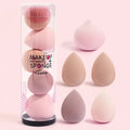 MAANGE 5-Pc Makeup Sponge Blender Set | Dry & Wet Beauty Puffs Makeup Sponge Set QXL Pink