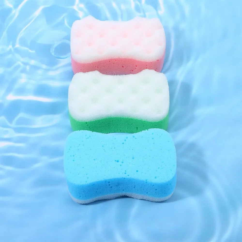 Exfoliating Bath Sponge Pouf Loofah | 1 or 3-Pack Spa Scrubber Bath Sponge Pouf QXL