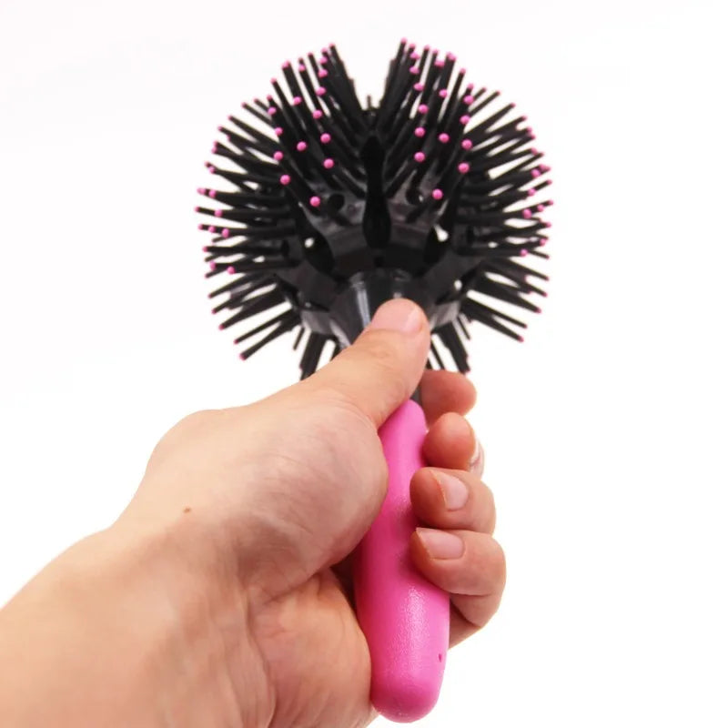 360° Spherical Ball Hair Brush – Detangling Comb for Curly Hair Spherical Hair Brush QXL
