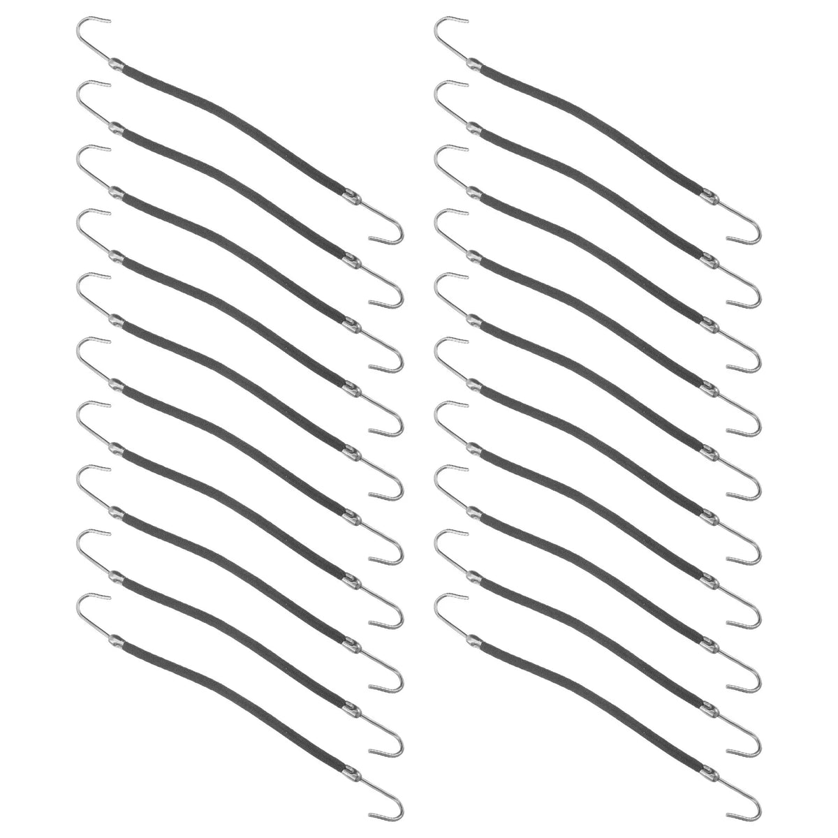20-Pack Ponytail Bungee Bands & Hair Hooks for Thick Hair Hair Styling Bands QXL Default Title