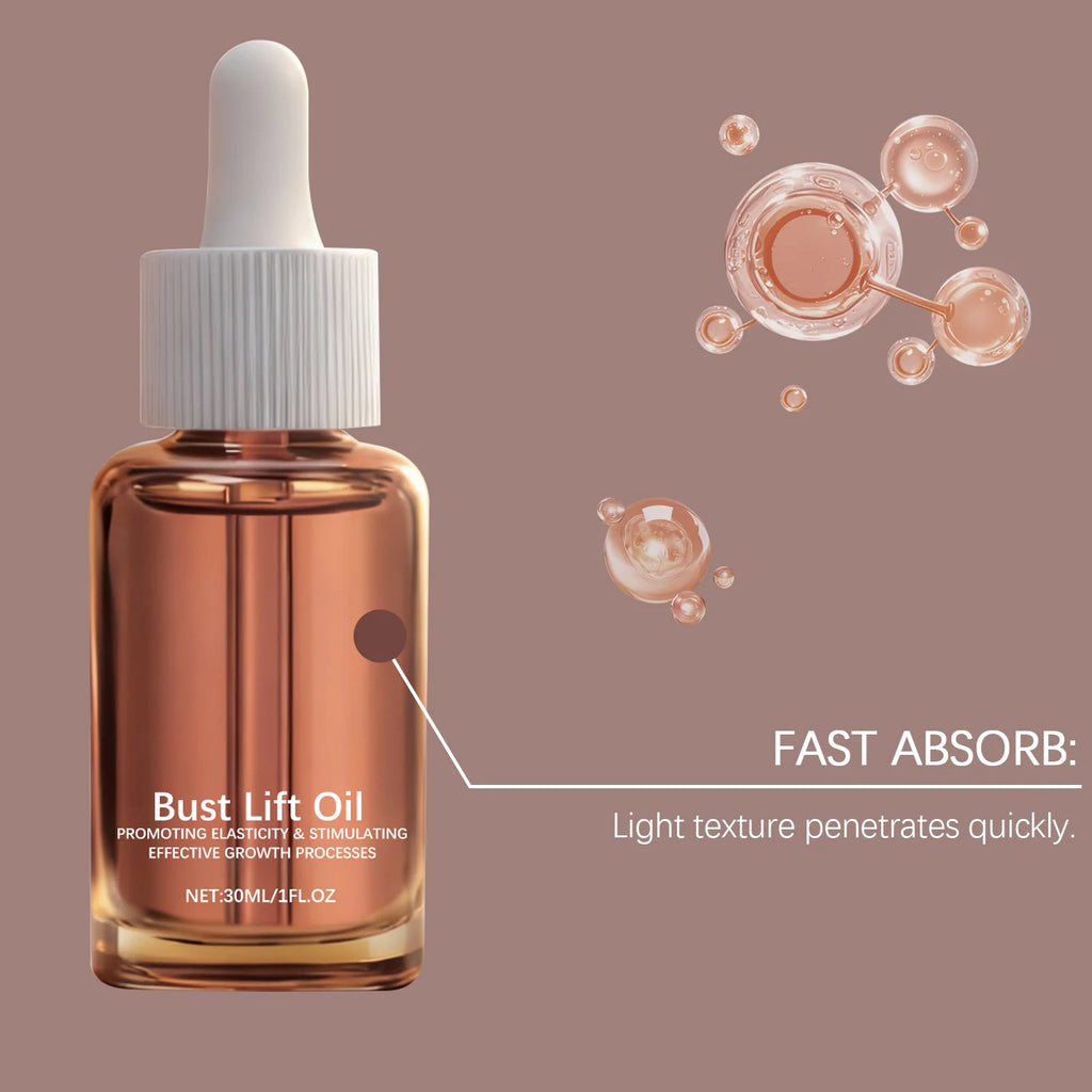 Nourishing Chest Firming Massage Oil | Hydrating Skin Care 30ml Body Massage Oil QXL
