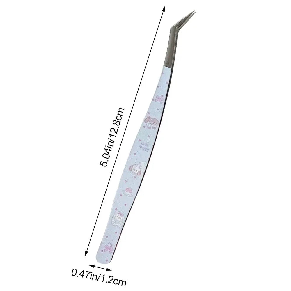 Anti-Static Curved Eyelash Extension Tweezers | Stainless Steel Eyelash Tweezers QXL