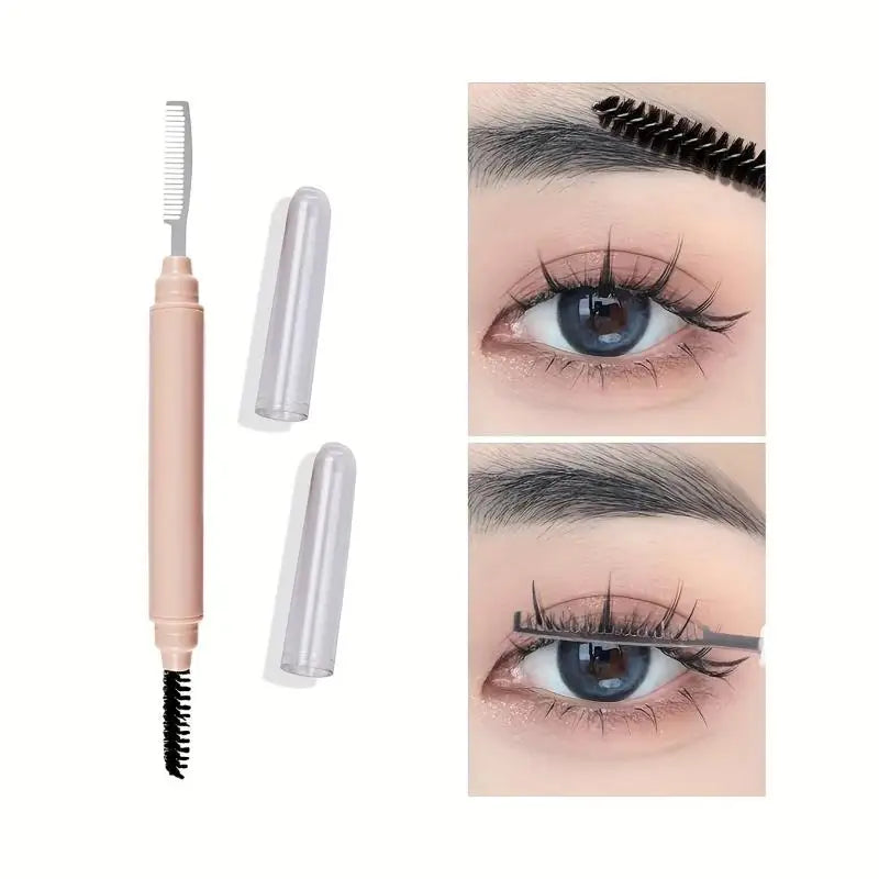 Dual-Ended Eyebrow Brush & Spoolie Comb | Brow Tool Eyebrow Grooming Tool QXL