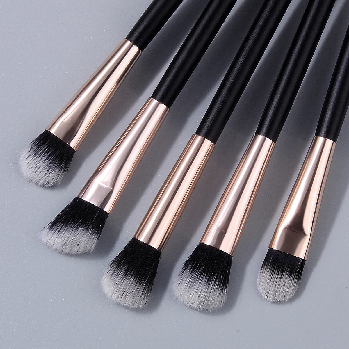 KOSSHOW 6-Piece Eyeshadow Brush Set | Wood Handle & Storage Bag Eye Makeup Brush Set QXL