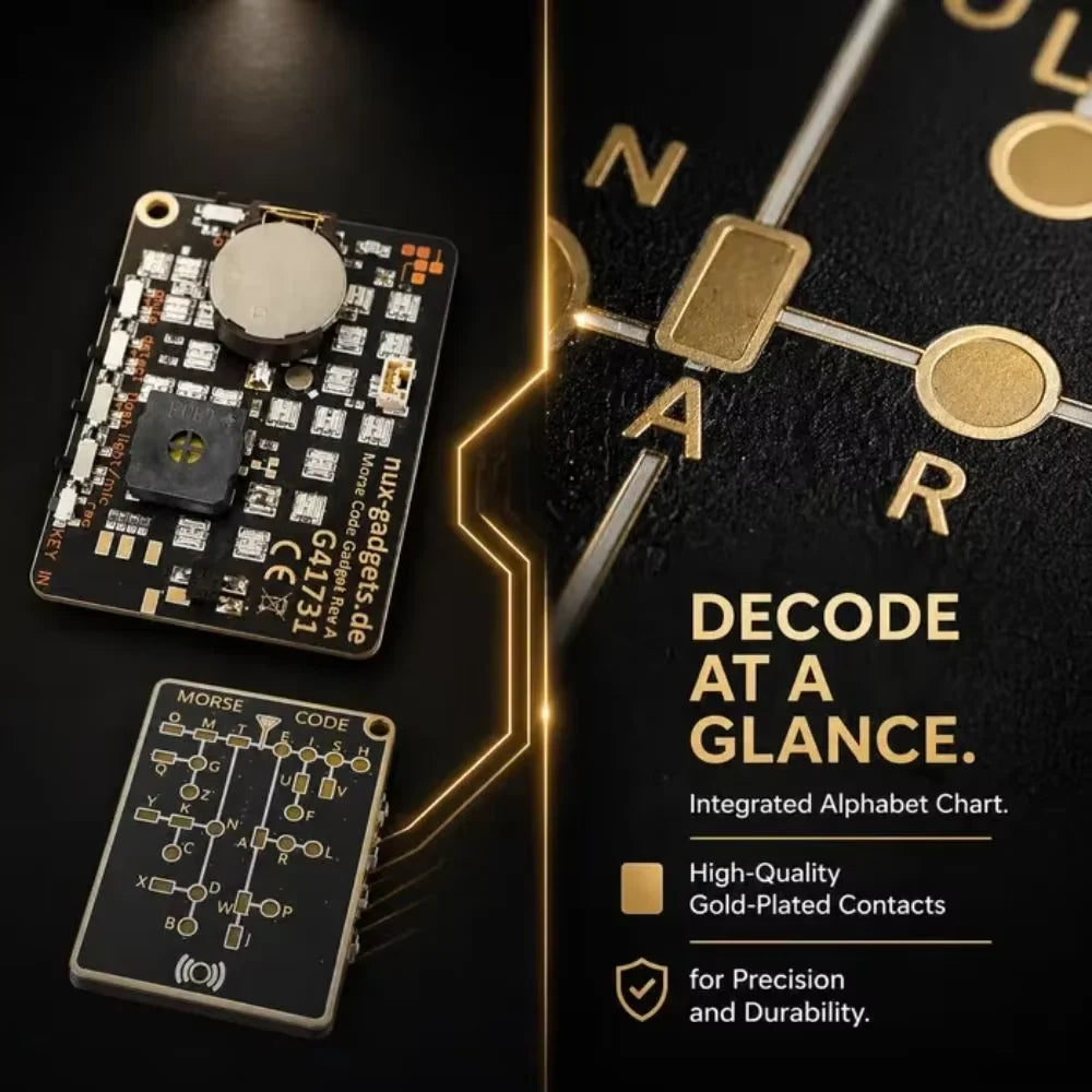 LED Morse Code Trainer Card | PCB Telegraph Practice Device Morse Code Trainer QXL