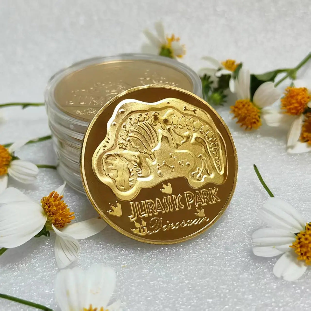 Dinosaur Decision Coin – Metal Collectible Novelty Flip Coin Novelty Coin QXL
