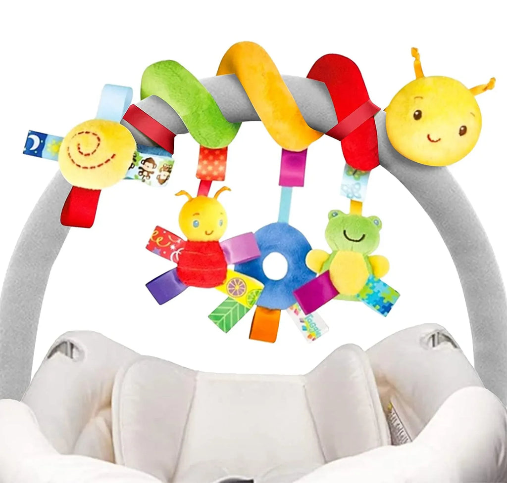 Soft Spiral Baby Rattle Toy – Crib, Stroller & Car Seat 0–12M Infant Rattle Toy QXL