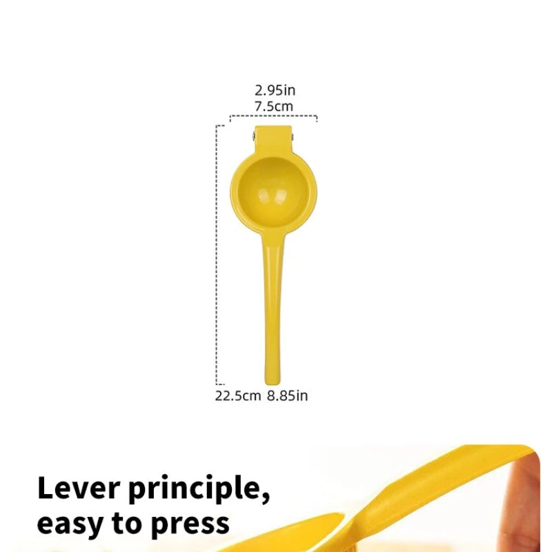 Manual Citrus Juicer & Lemon Squeezer | Stainless Steel Yellow Manual Citrus Juicer QXL