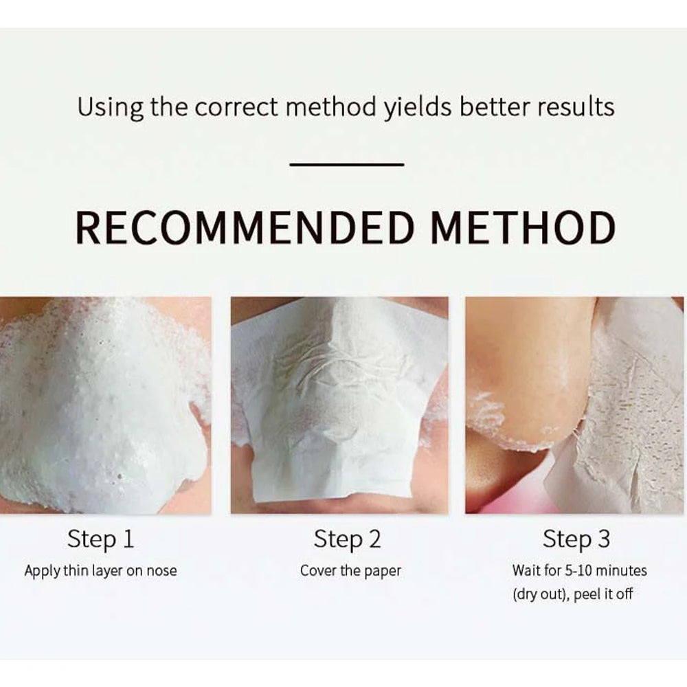 2-Pack Nose Blackhead Peel-Off Mask | Deep Pore Cleansing Peel-Off Face Mask QXL