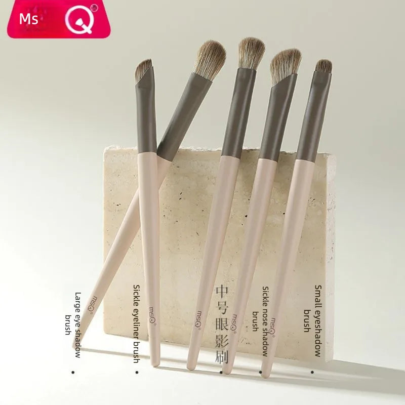 MSQ 5-Piece Pocket Eyeshadow Brush Set with Storage Box Eyeshadow Brush Set QXL
