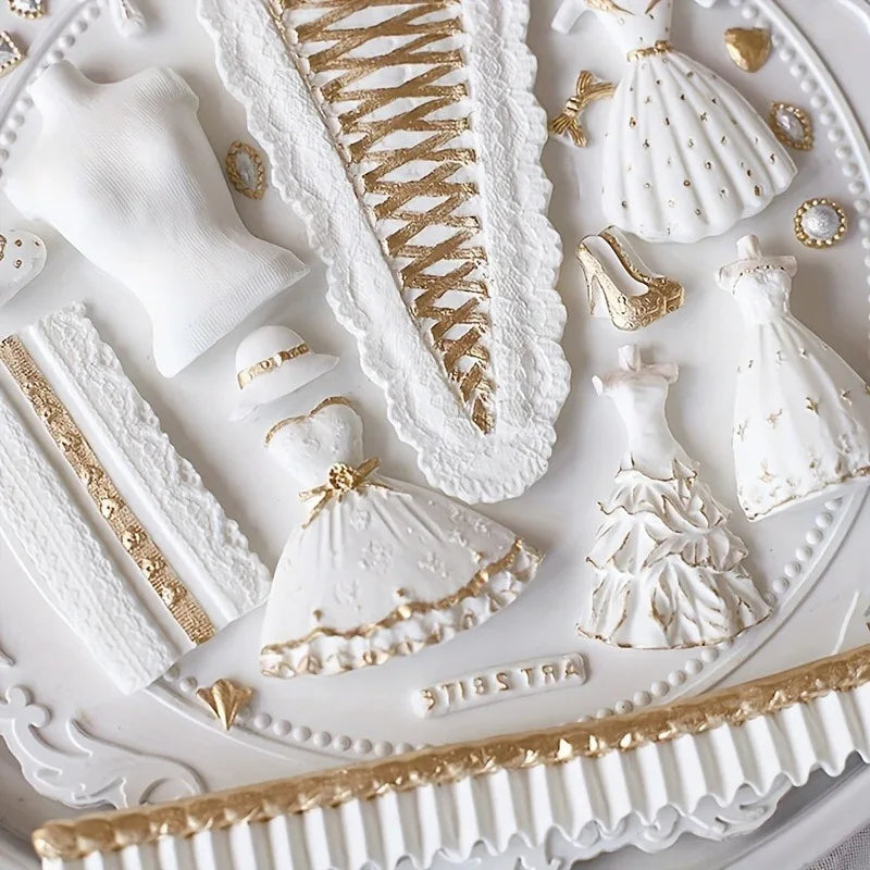 Princess Dress Silicone Fondant Mold | Cake Decoration Tool Fondant Cake Mold QXL