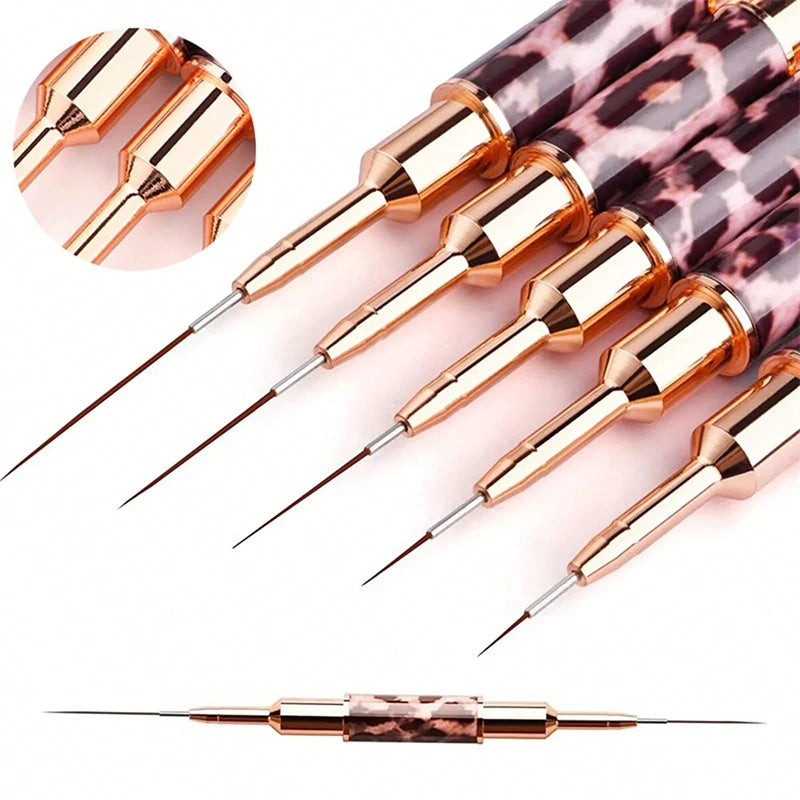 Double-Head Nail Art Liner Brush | Stripe & Detail Pen Nail Art Liner Brush QXL