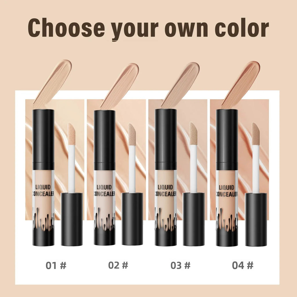 Hello Kiss 3D Tattoo Concealer – Moisturizing Full Coverage Liquid Concealer QXL