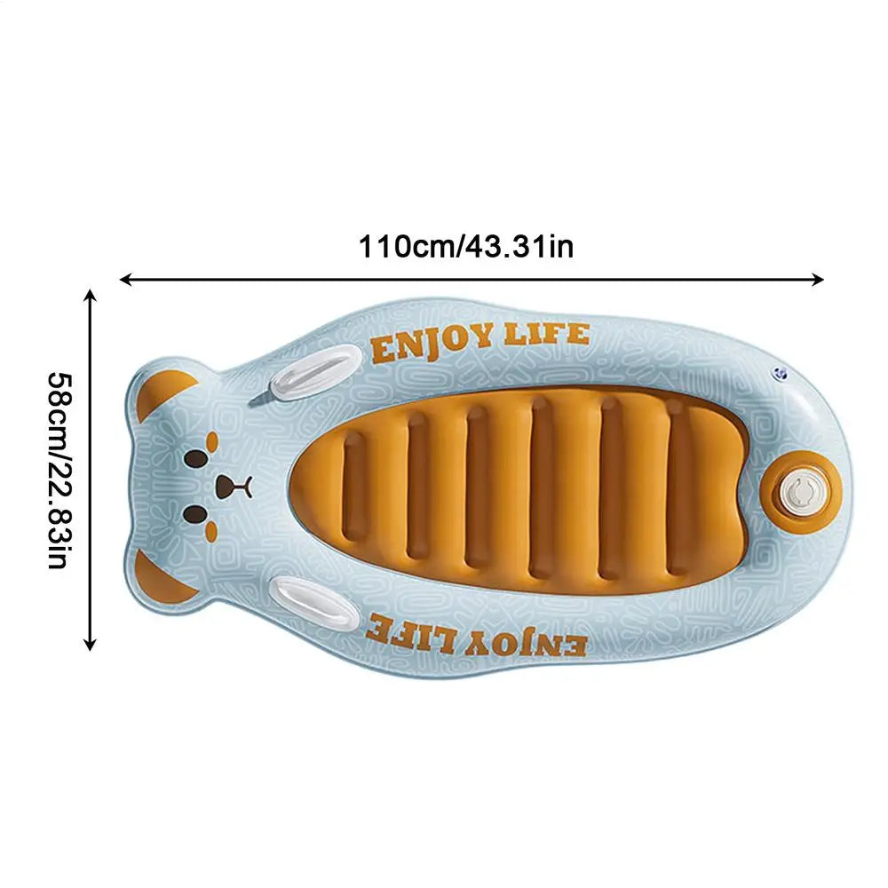 Kids Inflatable Surfboard with Handles | Beach & Pool Float Inflatable Surfboard QXL Yellow