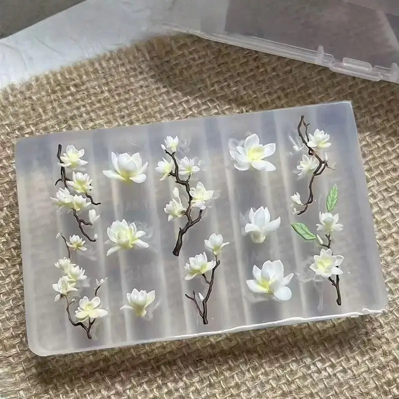 3D Flower Silicone Nail Art Mold | Flexible DIY Template Tool Silicone Nail Mold QXL Default Title