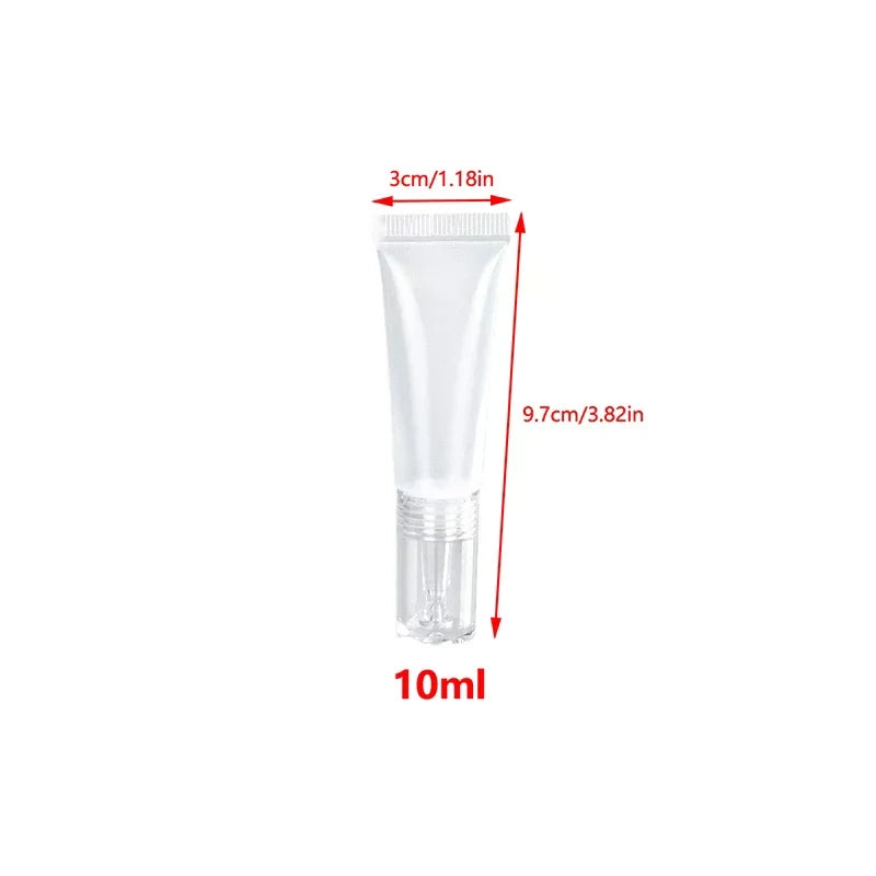 10-Pack 15ml Refillable Cosmetic Soft Tubes with Dropper Tip Refillable Cosmetic Tubes QXL
