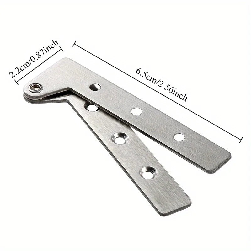 5-Pack Stainless Steel Hidden Cabinet Door Hinges | Home DIY Cabinet Door Hinge QXL