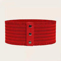 Women's Elastic Wide Waist Belt – Retro Versatile Style Women's Waist Belt QXL one size Red