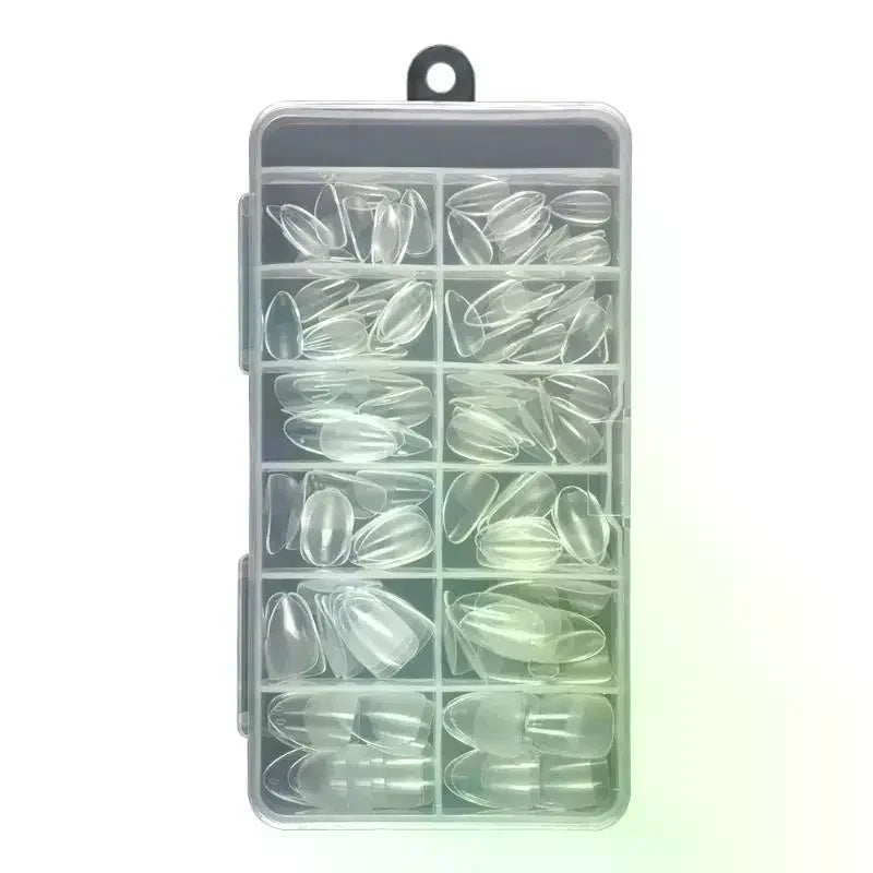 120-Pc Short Soft Gel Nail Tips – ABS Resin Artificial Caps Soft Gel Nail Tips QXL