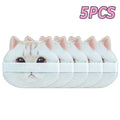 10-Pack Cat Shape Powder Puffs | Wet & Dry Makeup Applicator Makeup Powder Puff QXL Blue B