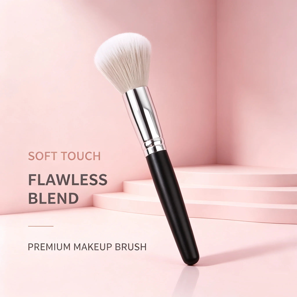 KOSSHOW Blush Brush – Powder & Contour | Wooden Handle Makeup Brush QXL