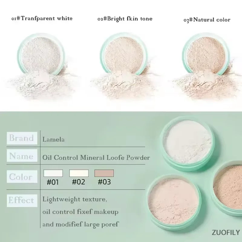 VERONNI Matte Translucent Loose Setting Powder – Oil Control Loose Setting Powder QXL