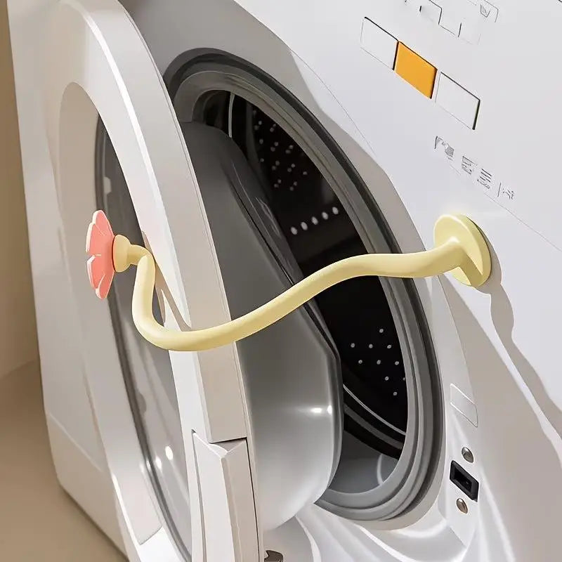 Floral Washing Machine Door Vent Buckle | Magnetic Door Stop Washing Machine Accessory QXL