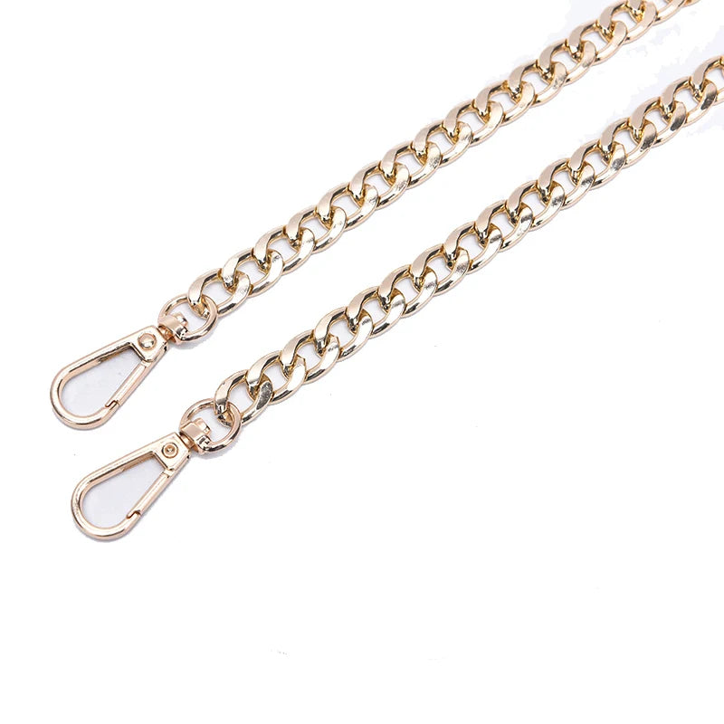 Aluminum Bag Chain Strap 120cm | DIY Handbag Shoulder Strap Bag Chain Strap QXL Gold